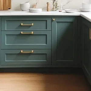 Teal Copper Fusion Kitchen by urbane living