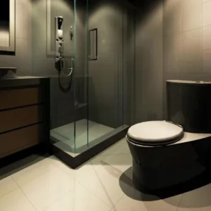 Sleek Stone Bathroom