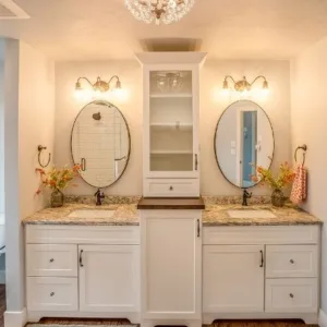 Sophisticated Dual Vanity Bathroom