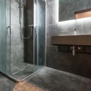 Timber Stripe Bathroom