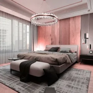 Peachy Luxe Bedroom