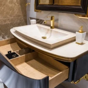 Luxury Gold-Touched Basin