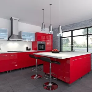 Bold Red Kitchen Charm
